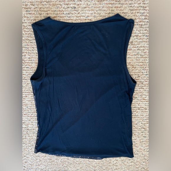 Sequin tank - navy blue - Picture 5 of 5